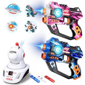 Electronic Tag Guns Set for Kids & Adults (3+) - 2 Player Electronic Shooting Game with Digital LED Score Display, for Boys & Girls