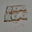 6 Pcs Little Cutie Orange Baby Shower Table Decorations Take One Sign Thank You Acrylic Sign Centerpieces with Stand 5 x 7" Floral Birthday Party Decorations