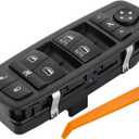 ZAPSOTS Master Power Window Switch.3+9 Pins Metal.Fits for 2012-2015 Chrysler Town Country,12-15 Dodge Grand Caravan,13-15 Ram 1500 2500.Front Left Driver Side Control switches.68110867AB(Blue Light)