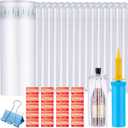 PerKoop 12"x175' Inflatable Air Pillows for Shipping Large Bubble Cushioning Wrap Packing with Pump Bubble Cushioning Wrap Roll with Fragile Stickers for Heavy Duty Moving Protection