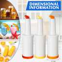 CHENGU 24 Pack 34 oz Bar Pour Colorful Juice Pouring Bottle Containers Plastic Juice Liquor Store in 6 Colors for Bartending Home Kitchen Party Supplies