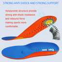 Insoles for Men and Women- Support Shock Absorption Cushioning Sports Comfort Inserts, Breathable Shoe Inner Insole for Running Walking Hiking Working(XL) (XL:Men:11.5-14|Women:12.5-14.5, Orange)