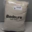 Bedsure Cotton Duvet Cover King - 100% Cotton Waffle Weave Linen Color Duvet Cover, PureWoven Breathable King Bedding Set for All Season, 3 Pieces, 104"x90"