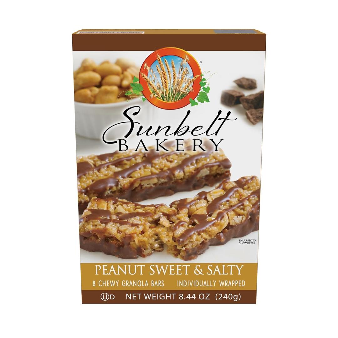 Sunbelt Bakery Peanut Sweet & Salty Chewy Granola Bars, 8-1.0 OZ Bars, Best By Aug 24, 2025