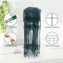 PROWORX 2 Rolls Green Garden Fence Border, 14 in x 40 ft Metal Folding Fence Wire Roll Garden Border Edging, Garden Fence Roll Flower Bed Fencing for Outdoor Yard