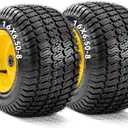YITAMOTOR 16x6.50-8 Tubeless Lawn Mower Tires & Wheels Assemblies, 16x6.5-8 TL/Offset Hub
