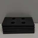 Glass Holder Stemware Rack Hanger Under Cabinet or Counter for Bar,Kitchen and Restaurant Set of 4(black) (10 Inch 4 Pack)