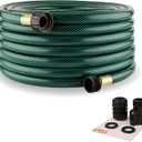 Garden Hose No Leaking for Watering: No Kink and Lightweight - 1/2" Water Hoses 50 FT with Fittings for Outdoor and Yard (Green)