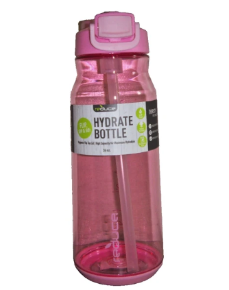 reduce flip, sip & go hydrate bottle 36 oz Pink
