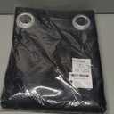 NICETOWN Pitch Black Solid Thermal Insulated Grommet Blackout Curtains/Drapes for Bedroom Window (2 Panels, 42 inches Wide by 63 inches Long, Black)