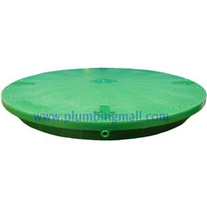 TUF-Tite 24" Heavy Duty Flat Riser Lid for TUF-Tite Risers or Corrugated Pipe Risers, Green