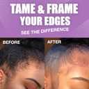 2 x EBIN NEW YORK 24 Hour Edge Tamer Extreme Firm Hold 4.0Fl Oz Strong Edge Control Gel, No Flaking, Sleek Smooth Finish, Long Lasting, Argan & Castor Oil
