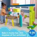 Fisher-Price Baby Learning Toy Laugh & Learn Ultimate Playhouse with Smart Stages & 9 Pretend Play Accessories, Infants & Toddlers Ages 6+ Months, 12x8x4 Inches When Fully Assembled