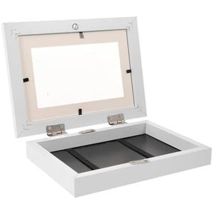 2 Pack Ipetboom Front Opening Artwork Frame White Picture Frame Changeable Display for Drawings Photos Home Decor with Horizontal Vertical Mounting