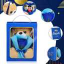 Seenelling 9 Inches 2026 Graduation Bear Set Personalized Graduation Gifts Box with Heart Picture Photo Frame Graduates Grad Keepsake for Commemorative Congratulations Animal Her Him(Blue)