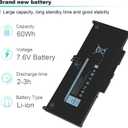 Futurebatt MXV9V Laptop Battery Replacement for Dell Latitude E5300 E5310 E7300 E7400Latitude 5310 5300 2-in-1 Series 5VC2M 05VC2M 829MX 0829MX P96G P96G001 P97G P97G001 P97G002 P99G P99G001 P100G