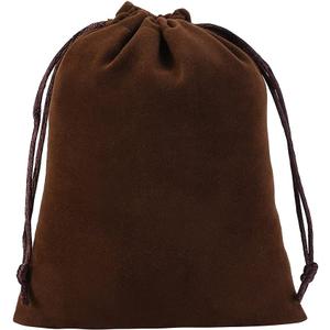 25Pcs Velvet Jewelry Bags With Drawstring Coffee Pouches Gift Bags for Wedding Favors Party Christmas Candy Bags4.8X6.0Inches (1 Count (Pack of 25))