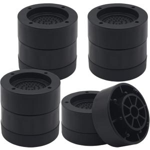 Furniture Risers 2 Inch Black Bed Risers (Set of 4), Heavy Duty Bed Lifts Risers for Table, Sofa, Couch, Desk, Adjustable Bed Frame Risers 1 inch 3 inch Supports Up to 1,300 Lbs (Raise: 1.3"/2.3")