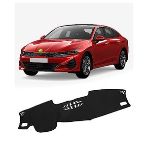 FIILINES Dash Cover Fit for Kia K5 2021-2025 (Without HUD), Dashboard Cover K5 Accessories Dash Mat Sunshade Nonslip Protector No Glare Black