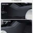 BASENOR 2026 2025 2024 Tesla Model 3 Highland Center Console Side Anti-Kick Mats, Waterproof & Dust Resistant Protector Cover Front Seat Side Leather Pad 2PCS (Standard/Premium/Performance)