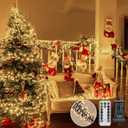 1200 LED 59 FT Cluster Lights, Warm White Christmas Tree Lights 8 Modes Timer Remote, Waterproof String Lights for Indoor Outside Garland Xmas Decorations