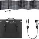 200 Watt Portable Solar Panel, Foldable Solar Panel Charger with Kickstands, QC3.0 USB-A USB-C & MC4 Output for Phone/Power Bank/Power Station, IP65 Waterproof for Camping Hiking RV Blackout, Pack of 2