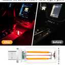 USB Retro Car Lamp, Touch-Control Portable LED Car Ambient Light, USB Powered Night Lights, Suitable for Bedroom, Camping, Holiday Decorations. (Red Light)