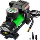 epauto 12V DC Portable Air Compressor Pump, Digital Tire Inflator (Green)