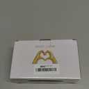 Gold Decor Living Room - Small Shelf Decor Aesthetic - Heart Hands Sculpture - Teen Girls Bedroom Knick Knacks - Cute Home Shelves Accent - Table Statue Love Decorations Gifts (Gold)