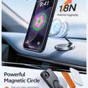 FNTCASE for iPhone 17e Case: iPhone 16e Phone Case [Compatible with Magsafe] Translucent Matte Cases with [Screen Protector] Military Grade Shockproof Protective Phone Cover - Black