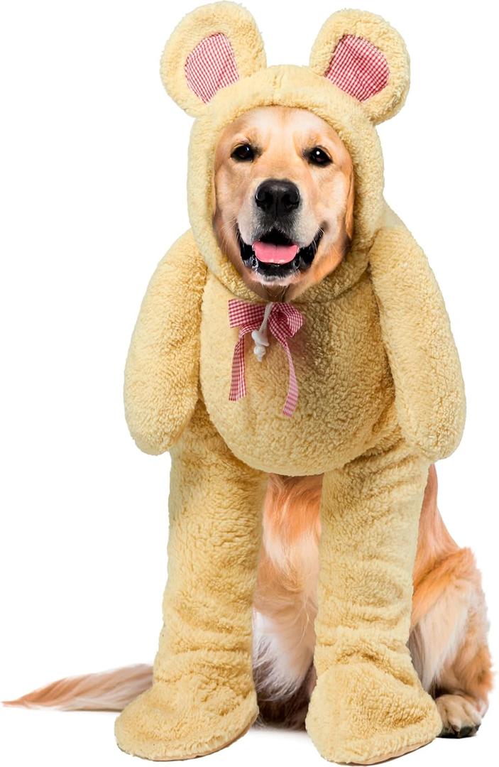 Rubies Walking Teddy Bear Pet Costume for Dogs or Cats, XXL (Brown)