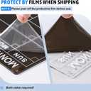 Acrylic Fridge Calendar, Magnetic Monthly Planner with 8 Color Markers, Clear Dry Erase Board for Events/Meetings/Shopping Lists - 14.5 * 11.5''