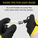 VISTERLITE E12/C7 Base LED Replacement Bulbs for ST38 Outdoor String Lights - Not Solar, Vinatge 1W LED Shatterproof Bulb, Warm White 2200K, 25 Pack