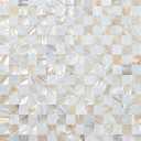 KASARO Peel and Stick Backsplash, Mother of Pearl Mosaic Shell Tiles, Self-Adhesive Wall Tile for Kitchen, Bathroom, Bedroom Decor, Waterproof & DIY-Friendly, 10 Sheets (White & Natural, 10 sq ft)