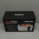 Mueller UltraToast Full Stainless Steel Toaster 4 Slice, Long Extra-Wide Slots for Bagels and Waffles, 6 Browning Levels, LED Display, Cancel/Defrost/Reheat Functions & Removable Tray, Kitchen Gadgets