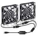 2 Packs Wathai 60mm x 10mm USB Computer Fan 5V with Speed Control DC Brushless Cooling Fans for Charger PC Case Router Raspberry Pi Radiator Cooler Ventilation