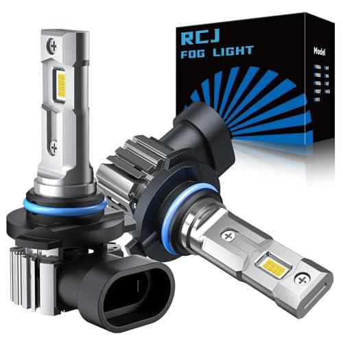 RCJ 9005 Bulbs, 16000LM Super Bright HB3 Fog Light, 6000K Cool White, Real 1:1 Size Plug and Play, Canbus Ready, lP67 Waterproof, Pack of 2