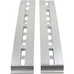 2PCS 60 Inch x 12 Inch Aluminum Trailer Loading Ramps - 6000 lbs Capacity with Beavertail Hook End