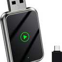 Wireless CarPlay Box and Android for Auto Dongle for Car, USB-C Adapter for iPhone iOS 12+ and Android, Black