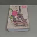 KYODOLED Book Safe with Key Lock,Dictionary Diversion Secret Safe Box,Money Hidden Lock Box,9.5" x 6.1" x 2 .2" Paris Large