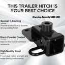3 Trailer Hitch for Dodge Ram 1500 Receiver (2019-2024)2-Inch Tow Receiver13419 Trailer Rear Bumper with Bolts,Black Rust Resistant Powder Coating.