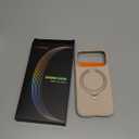 TORRAS Q3 Silicone 360 Spin for iPhone 17 Pro Case with Stand, Fit for MagSafe, Magnetic Ring Kickstand with Camera Control, Liquid Silicone Rubber Soft Phone Case for iPhone 17 Pro 6.3'', Dune Beige