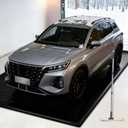 Non-Slip Garage Floor Mat(8'6"x20'), Upgraded PVC Containment Mat with a Rubber Wiper and Stay Put Corners - Heavy Duty Waterproof Protection from Snow, Rain and Mud for Cars, SUV, Trucks