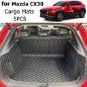 for 2020-2026 Mazda CX30 CX-30 Trunk Mat and Rear Backrest Mat Cargo Liners All Weather Anti-Slip