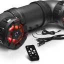 BOSS Audio Systems ATV8BRGB ATV UTV Sound System - 8 Inch Speakers, 1.5 Inch Tweeters, Full Range, IPX5 Weatherproof, Bluetooth, Built-in Amplifier, Multi-Color Illumination, Golf Cart Compatible