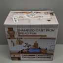 Bread Dutch Oven for Sourdough Baking (5.5 QT), Joyfair Enameled Cast Iron Dutch Oven Pot with Lid, Sourdough Bread Pan with Heavy Duty Dual Handles, Non-Stick & Even Heat, Oven-safe up to 500°F White