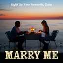 Marry Me Light Up Letters, Will You Marry Me Sign Decorations, Battery Operated Warm White Decorative LED Marquee Letter Lights for Wedding, Proposal Party, Romantic Table Decorations