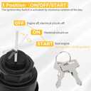 M MATI Ignition Key Switch for Kawasaki Mule 3000 3010 3020 2001-2008 27005-1244