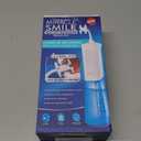 Ontel Miracle Smile Water Flosser for Teeth&Gum Health, Unique H-Shaped Flossing Head&4 Water Jets, Cordless Water Flosser Features 360 Cleaning&3 Pressure Modes, USB Rechargeable Dental Floss, White