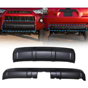 SecosAutoparts 2pcs Front & Rear Bumper Valance Panel Molding, Matte Black, Fit for Toyota 4Runner 2016-2024, NOT Fit for Limited and TRD Sport Model